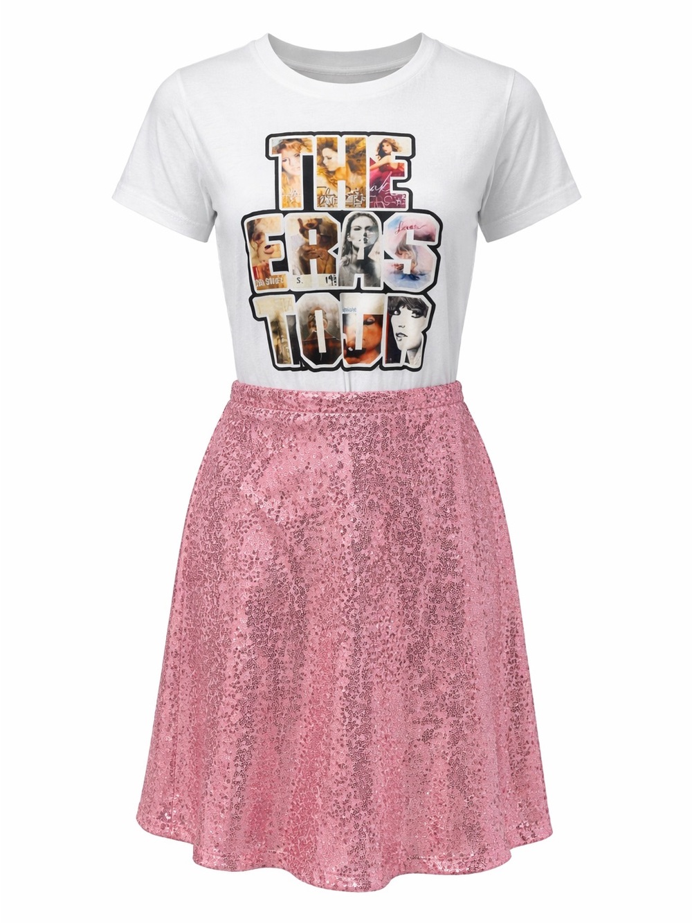Taylor Swift! Band tee and pink sequins! 
🎸The Remix Collection 🥁